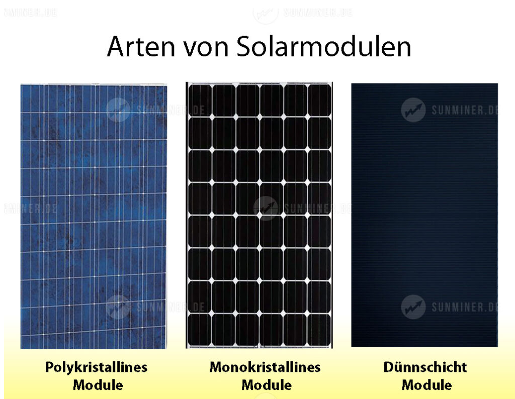 Arten von Solarzellen